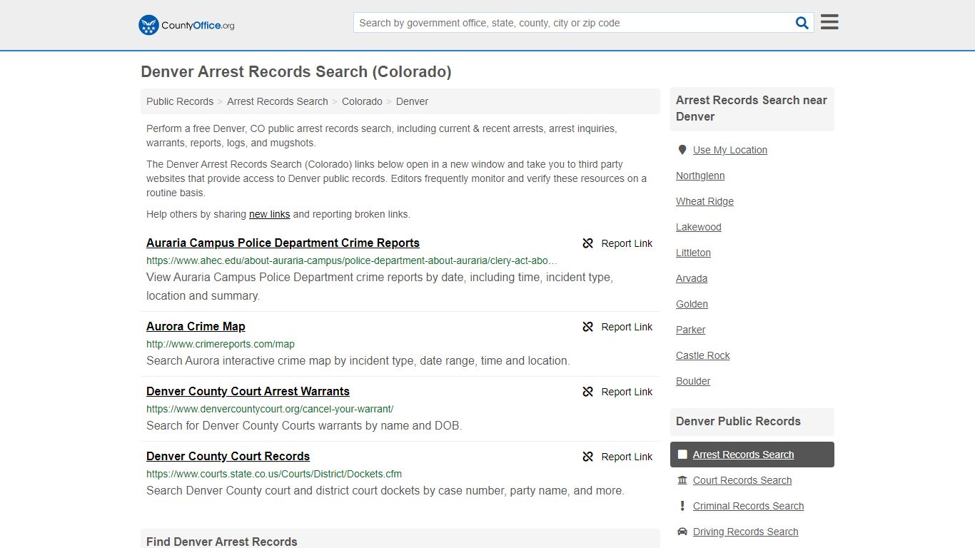 Arrest Records Search - Denver, CO (Arrests & Mugshots)